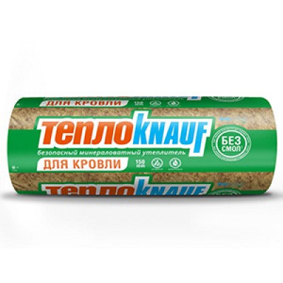 КНАУФ ТеплоKNAUF Для КРОВЛИ TR 037 Aquastatik ( 6148*1220*2*50 мм) V= 0,75 куб.м., S=15кв.м./ 2шт.