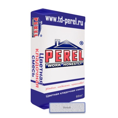 Цветная кладочная смесь Perel SL 0005, (50 кг/меш) Белая